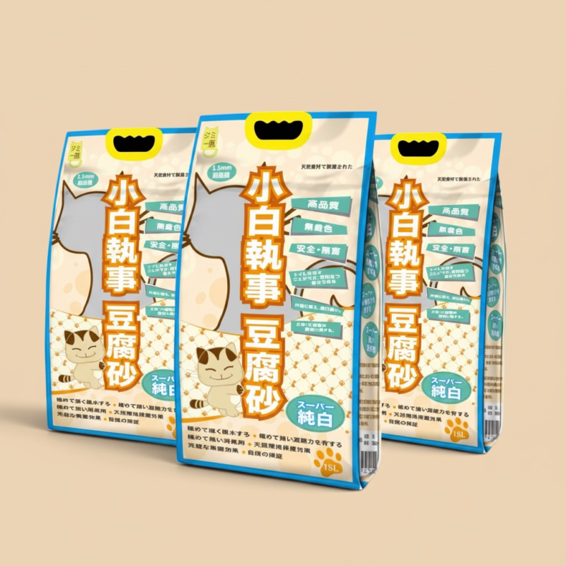 小白執事皇牌豆腐砂｜原味｜1.5mm超極細｜大包裝18l (複製)